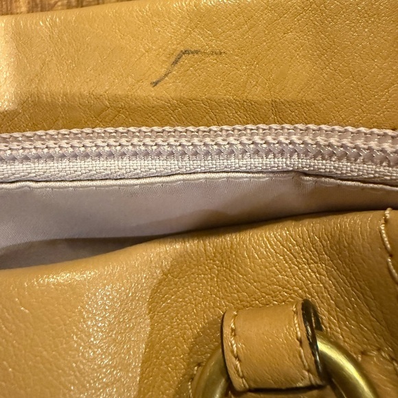 Coach Madison Gathered Leather Satchel | Tan | Gold Hardware | Shoulder Bag - Picture 8 of 13